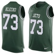 Wholesale Cheap Nike Jets #73 Joe Klecko Green Team Color Men's Stitched NFL Limited Tank Top Jersey