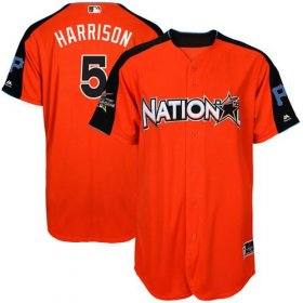 Wholesale Cheap Pirates #5 Josh Harrison Orange 2017 All-Star National League Stitched Youth MLB Jersey