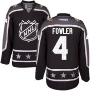 Wholesale Cheap Ducks #4 Cam Fowler Black 2017 All-Star Pacific Division Stitched NHL Jersey