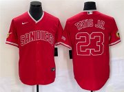 Wholesale Cheap Men's San Diego Padres #23 Fernando Tatis Jr. Red Cool Base Stitched Baseball Jersey