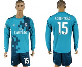Wholesale Cheap Real Madrid #15 F.Coentrao Sec Away Long Sleeves Soccer Club Jersey