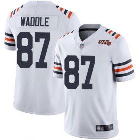 Wholesale Cheap Nike Bears #87 Tom Waddle White Alternate Men\'s Stitched NFL Vapor Untouchable Limited 100th Season Jersey