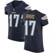 Wholesale Cheap Nike Chargers #17 Philip Rivers Navy Blue Team Color Men's Stitched NFL Vapor Untouchable Elite Jersey