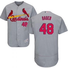 Wholesale Cheap Cardinals #48 Harrison Bader Grey Flexbase Authentic Collection Stitched MLB Jersey
