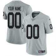 Wholesale Cheap Nike Las Vegas Raiders Customized Silver Men's Stitched NFL Limited Inverted Legend Jersey