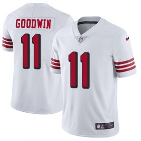 Wholesale Cheap Nike 49ers #11 Marquise Goodwin White Rush Youth Stitched NFL Vapor Untouchable Limited Jersey