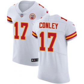 Wholesale Cheap Nike Chiefs #17 Chris Conley White Men\'s Stitched NFL Vapor Untouchable Elite Jersey
