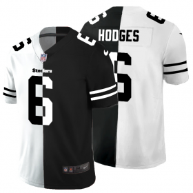 Cheap Pittsburgh Steelers #6 Devlin Hodges Men\'s Black V White Peace Split Nike Vapor Untouchable Limited NFL Jersey