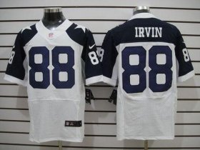 Wholesale Cheap Nike Cowboys #88 Michael Irvin White Thanksgiving Throwback Men\'s Stitched NFL Elite Jersey