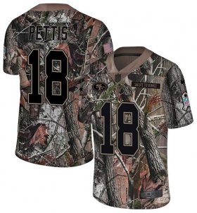Wholesale Cheap Nike 49ers #18 Dante Pettis Camo Men\'s Stitched NFL Limited Rush Realtree Jersey