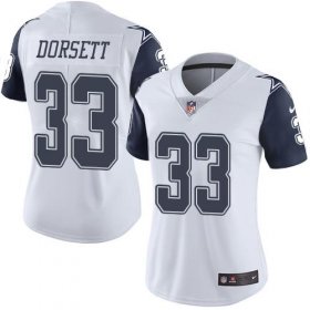 Wholesale Cheap Nike Cowboys #33 Tony Dorsett White Women\'s Stitched NFL Limited Rush Jersey
