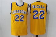 Wholesale Cheap Crenshaw 22 McCall Gold Stitched Movie Jersey