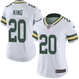 Wholesale Cheap Nike Packers #20 Kevin King White Women\'s Stitched NFL Vapor Untouchable Limited Jersey