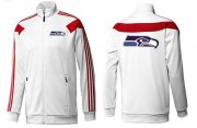 Wholesale Cheap NFL Seattle Seahawks Team Logo Jacket White
