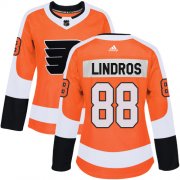 Wholesale Cheap Adidas Flyers #88 Eric Lindros Orange Home Authentic Women's Stitched NHL Jersey