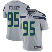 Wholesale Cheap Nike Seahawks #95 L.J. Collier Grey Alternate Men's Stitched NFL Vapor Untouchable Limited Jersey
