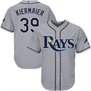 Wholesale Cheap Rays #39 Kevin Kiermaier Grey New Cool Base Stitched MLB Jersey