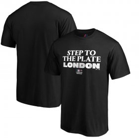 Wholesale Cheap MLB Majestic 2019 London Series Step to the Plate T-Shirt - Black