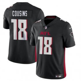 Cheap Men\'s Atlanta Falcons #18 Kirk Cousins Black Vapor Untouchable Limited Football Stitched Jersey
