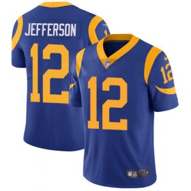 Wholesale Cheap Nike Rams #12 Van Jefferson Royal Blue Alternate Men\'s Stitched NFL Vapor Untouchable Limited Jersey