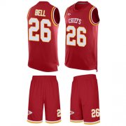 Wholesale Cheap Nike Chiefs #26 Le'Veon Bell Red Team Color Men's Stitched NFL Limited Tank Top Suit Jersey