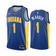 Wholesale Cheap Nike Pacers #1 TJ Warren Blue NBA Swingman 2020-21 City Edition Jersey