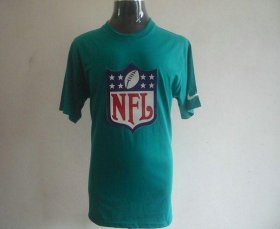 Wholesale Cheap Nike NFL Sideline Legend Authentic Logo Dri-FIT NFL Logo T-Shirt Teal Green