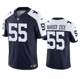 Wholesale Cheap Men\'s Dallas Cowboys #55 Leighton Vander Esch Navy 2023 F.U.S.E. Vapor Limited Stitched Football Jersey
