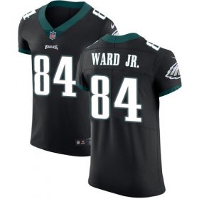 Wholesale Cheap Nike Eagles #84 Greg Ward Jr. Black Alternate Men\'s Stitched NFL New Elite Jersey