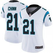 Wholesale Cheap Nike Carolina Panthers #21 Jeremy Chinn White Women's Stitched NFL Vapor Untouchable Limited Jersey
