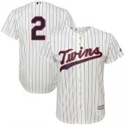 Wholesale Cheap Twins #2 Luis Arraez Cream Strip Cool Base Stitched MLB Jersey