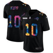 Cheap Los Angeles Rams #10 Cooper Kupp Men's Nike Multi-Color Black 2020 NFL Crucial Catch Vapor Untouchable Limited Jersey