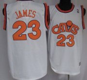 Wholesale Cheap Cleveland Cavaliers #23 LeBron James CavFanatic White Swingman Throwback Jersey