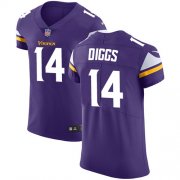 Wholesale Cheap Nike Vikings #14 Stefon Diggs Purple Team Color Men's Stitched NFL Vapor Untouchable Elite Jersey