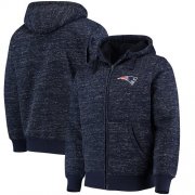 Wholesale Cheap Men's New England Patriots G-III Sports by Carl Banks Heathered Navy Discovery Sherpa Full-Zip Jacket