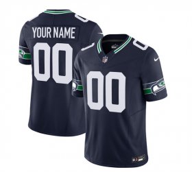 Wholesale Cheap Men\'s Seattle Seahawks Active Player Custom 2023 F.U.S.E. Navy Limited Football Stitched Jersey