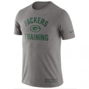 Wholesale Cheap Men's Green Bay Packers Nike Heathered Gray Training Performance T-Shirt