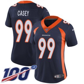 Wholesale Cheap Nike Broncos #99 Jurrell Casey Navy Blue Alternate Women\'s Stitched NFL 100th Season Vapor Untouchable Limited Jersey