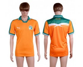 Wholesale Cheap Cote d\'lvoire Blank Home Soccer Country Jersey