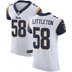 Wholesale Cheap Nike Rams #58 Cory Littleton White Men\'s Stitched NFL Vapor Untouchable Elite Jersey