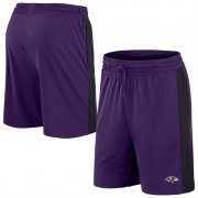 Wholesale Cheap Men's Baltimore Ravens Purple Performance Shorts