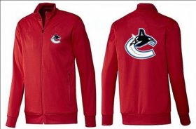 Wholesale Cheap NHL Vancouver Canucks Zip Jackets Red