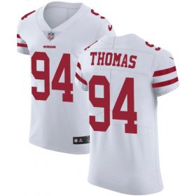 Wholesale Cheap Nike 49ers #94 Solomon Thomas White Men\'s Stitched NFL Vapor Untouchable Elite Jersey