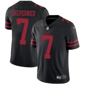 Wholesale Cheap Nike 49ers #7 Colin Kaepernick Black Alternate Men\'s Stitched NFL Vapor Untouchable Limited Jersey