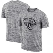 Wholesale Cheap Men's Jacksonville Jaguars Nike Heathered Black Sideline Legend Velocity Travel Performance T-Shirt