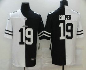 Wholesale Cheap Men\'s Dallas Cowboys #19 Amari Cooper White Black Peaceful Coexisting 2020 Vapor Untouchable Stitched NFL Nike Limited Jersey
