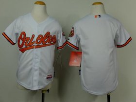 Wholesale Cheap Orioles Blank White Cool Base Stitched Youth MLB Jersey
