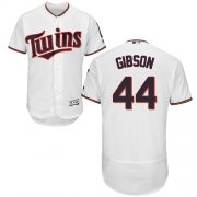 Wholesale Cheap Twins #44 Kyle Gibson White Flexbase Authentic Collection Stitched MLB Jersey