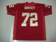 Wholesale Cheap Chiefs #72 Glenn Dorsey Red Stitched NFL Jersey