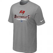 Wholesale Cheap Nike Tampa Bay Buccaneers Critical Victory NFL T-Shirt Light Grey